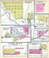 Gilman, Murat, Little Black, Hannibal, Jump River, Whittlesey, Taylor County 1913